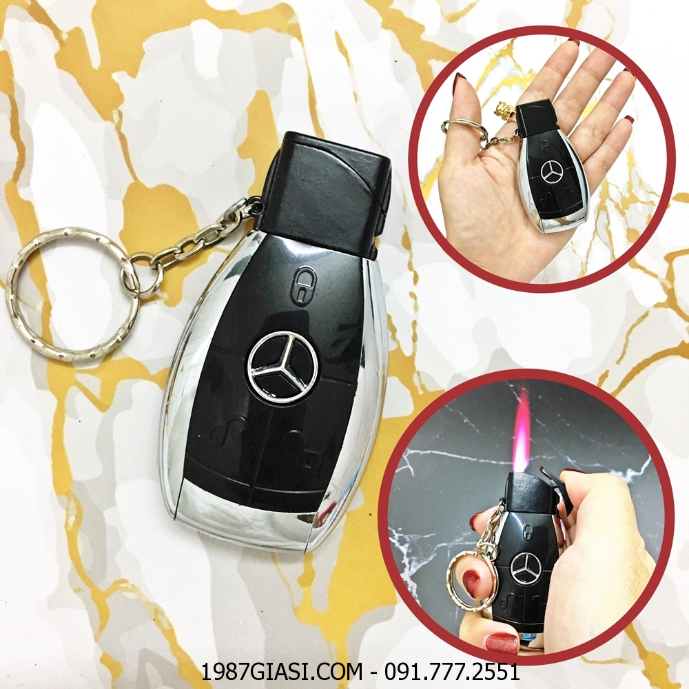 BẬT LỬA KHÈ - MÓC KHÓA XE HƠI MERCEDES - (XÀI GAS)