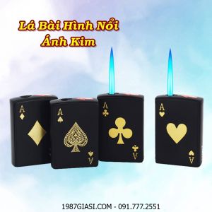 BẬT LỬA KHÈ LÁ BÀI HÌNH NỔI ÁNH KIM - (XÀI GAS)