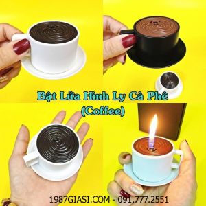 BẬT LỬA HÌNH LY CÀ PHÊ (COFFEE) - (XÀI GAS)