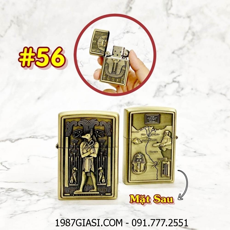 BÂT LỬA ZIPPO AI CẬP 2 MẶT HÌNH NỔI - (XÀI XĂNG) #56