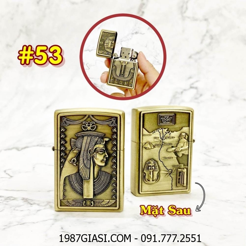 BÂT LỬA ZIPPO AI CẬP 2 MẶT HÌNH NỔI - (XÀI XĂNG) #53