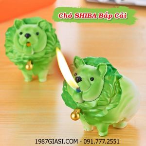 BẬT LỬA HÌNH CHÓ SHIBA BẮP CẢI ( FULLBOX)  - (XÀI GAS)