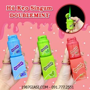 BẬT LỬA KHÈ HÌNH HŨ KẸO SINGUM DOUBLEMINT (FULLBOX) - (XÀI GAS)