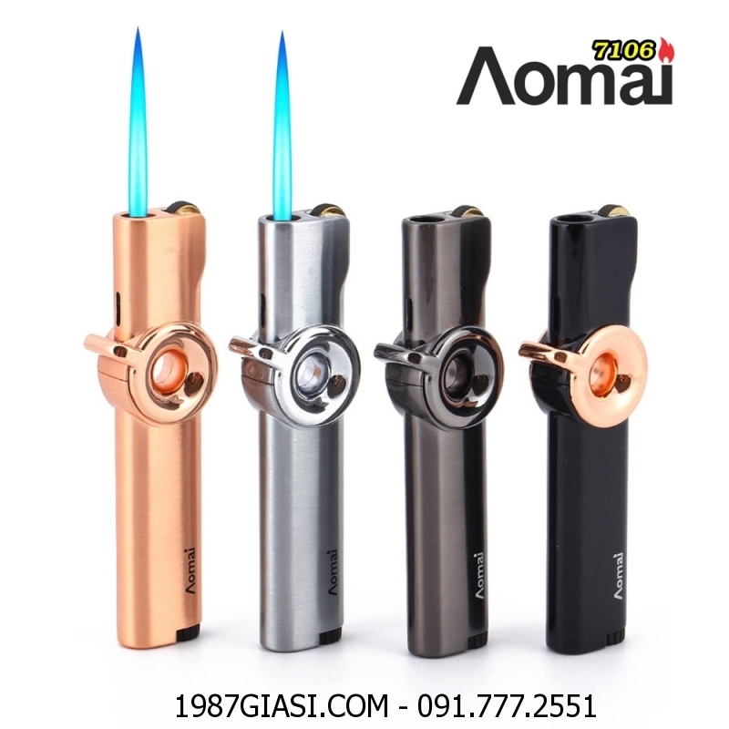 BẬT LỬA KHÈ AOMAI 7106 - GAS ĐÁ RÃNH TAY AM7106 - (XÀI GAS)