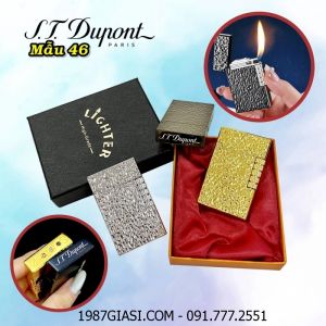 BẬT LỬA DUPONT VÂN GÕ BÚA M-46 (S.T. DUPONT) (CÓ HỘP) - (XÀI GAS)