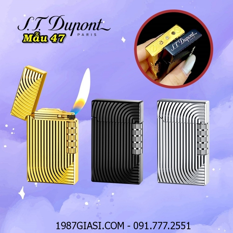 BẬT LỬA DUPONT DẬP NỔI M-47 (S.T. DUPONT) - (XÀI GAS)