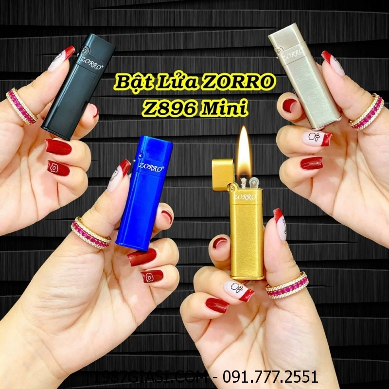 BẬT LỬA XĂNG ĐÁ ZORRO Z896 MINI - (XÀI XĂNG)